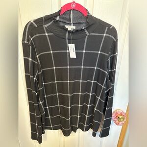 New with tag Maurice mock neck long sleeve shirt